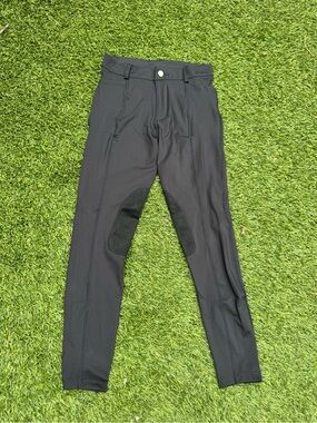 Women Black Riding Breeches Pants - Performance Equestrian Tights